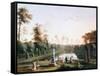 Walk in Zoological Gardens-Jacob Philipp Hackert-Framed Stretched Canvas