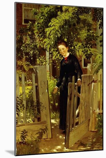 Walk In-John George Brown-Mounted Giclee Print