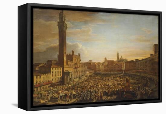 Walk of the Palio of August 18, 1833-Francesco Nenci-Framed Stretched Canvas