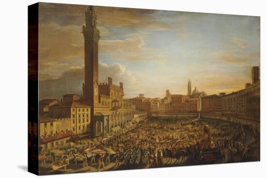 Walk of the Palio of August 18, 1833-Francesco Nenci-Stretched Canvas