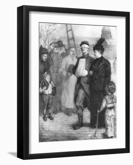Walk of the Wounded, 1915-Lucien Jonas-Framed Giclee Print
