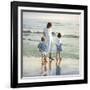 Walk on Beach-Mark Van Crombrugge-Framed Art Print