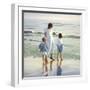 Walk on Beach-Mark Van Crombrugge-Framed Art Print