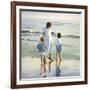 Walk on Beach-Mark Van Crombrugge-Framed Art Print