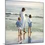 Walk on Beach-Mark Van Crombrugge-Mounted Art Print