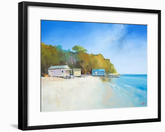 Walk on Shelly Beach-Craig Trewin Penny-Framed Art Print