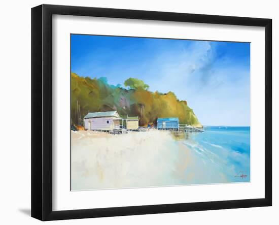 Walk on Shelly Beach-Craig Trewin Penny-Framed Art Print