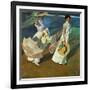 Walk on the Beach, 1909-Joaqu?n Sorolla y Bastida-Framed Giclee Print