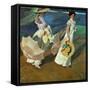 Walk on the Beach, 1909-Joaqu?n Sorolla y Bastida-Framed Stretched Canvas