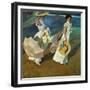 Walk on the Beach, 1909-Joaqu?n Sorolla y Bastida-Framed Giclee Print