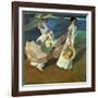 Walk on the Beach, 1909-Joaqu?n Sorolla y Bastida-Framed Giclee Print