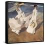 Walk on the Beach-Joaquín Sorolla y Bastida-Framed Stretched Canvas