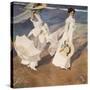 Walk on the Beach-Joaquín Sorolla y Bastida-Stretched Canvas