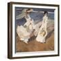 Walk on the Beach-Joaquín Sorolla y Bastida-Framed Art Print