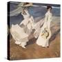 Walk on the Beach-Joaquín Sorolla y Bastida-Stretched Canvas