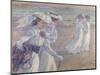 Walk on the Beach-Théo van Rysselberghe-Mounted Giclee Print