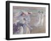 Walk on the Beach-Théo van Rysselberghe-Framed Giclee Print