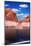 Walk on the Tourist Boat. Red Sandstone Hills Surround the Lake. Lake Powell on the Colorado River-kavram-Mounted Photographic Print