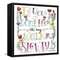 Walk Slowly-Elizabeth Caldwell-Framed Stretched Canvas