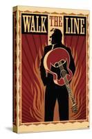 Walk the Line-null-Stretched Canvas