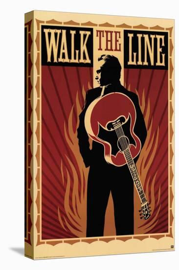 Walk the Line-null-Stretched Canvas