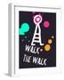 Walk the Walk 2-Lina Lu-Framed Art Print