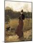 Walk Through the Park-Giovanni Boldini-Mounted Art Print