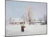 Walk Through the Snow-Walter Mcadam-Mounted Giclee Print