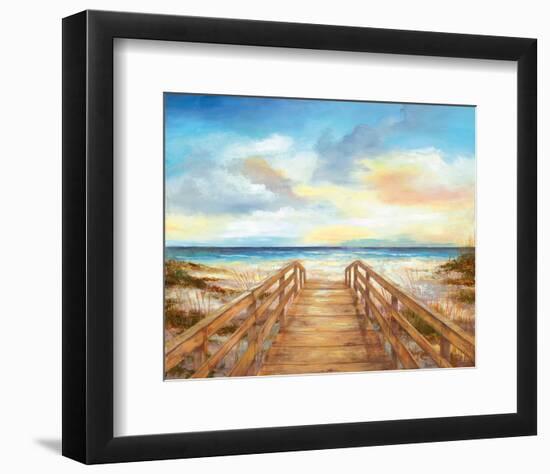 Walk to the Beach-null-Framed Art Print