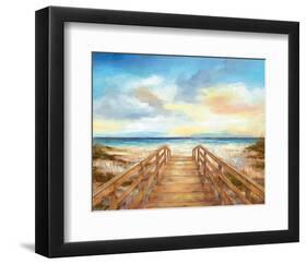 Walk to the Beach-null-Framed Art Print