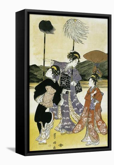 Walk Towards Mount Fuji-null-Framed Stretched Canvas