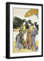 Walk Towards Mount Fuji-null-Framed Giclee Print