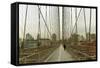 Walk Way on Brooklyn Bridge-zygotmaticus-Framed Stretched Canvas