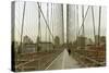 Walk Way on Brooklyn Bridge-zygotmaticus-Stretched Canvas