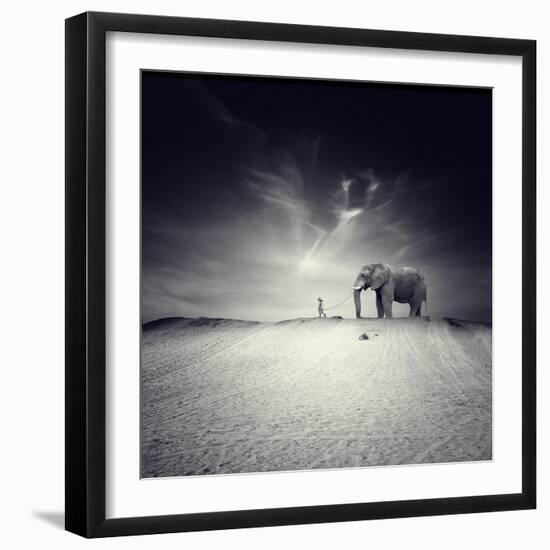 Walk with Me-Luis Beltran-Framed Premium Photographic Print