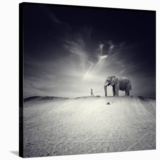 Walk with Me-Luis Beltran-Stretched Canvas