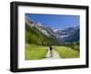 Walker, Cirque De Gavarnie, Pyrenees National Park, Hautes-Pyrenees, Midi-Pyrenees, France-Doug Pearson-Framed Photographic Print