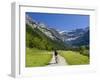 Walker, Cirque De Gavarnie, Pyrenees National Park, Hautes-Pyrenees, Midi-Pyrenees, France-Doug Pearson-Framed Photographic Print