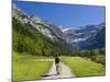 Walker, Cirque De Gavarnie, Pyrenees National Park, Hautes-Pyrenees, Midi-Pyrenees, France-Doug Pearson-Mounted Photographic Print