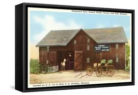 Walker Tavern, Brooklyn, Michigan-null-Framed Stretched Canvas