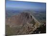 Walkers Approaching the Summit of Mount Snowdon from the Ridge of Y Lliwedd National Park-Nigel Blythe-Mounted Photographic Print