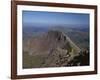 Walkers Approaching the Summit of Mount Snowdon from the Ridge of Y Lliwedd National Park-Nigel Blythe-Framed Photographic Print