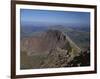 Walkers Approaching the Summit of Mount Snowdon from the Ridge of Y Lliwedd National Park-Nigel Blythe-Framed Photographic Print