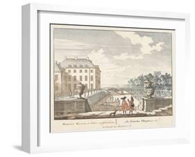 Walkers in the garden of Het Loo Palace, 1694-97-Jan I van Call-Framed Giclee Print