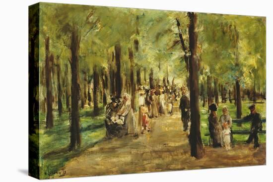 Walkers in the Tiergarten; Spazierganger Im Tiergarten, 1918-Max Liebermann-Stretched Canvas