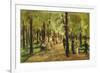 Walkers in the Tiergarten; Spazierganger Im Tiergarten, 1918-Max Liebermann-Framed Giclee Print