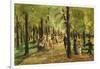 Walkers in the Tiergarten; Spazierganger Im Tiergarten, 1918-Max Liebermann-Framed Giclee Print