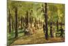 Walkers in the Tiergarten; Spazierganger Im Tiergarten, 1918-Max Liebermann-Mounted Giclee Print