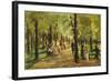 Walkers in the Tiergarten-Max Liebermann-Framed Giclee Print