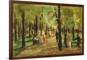 Walkers in the Tiergarten-Max Liebermann-Framed Giclee Print